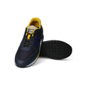 Sneakers - H383 New Running  Leather, Nylon & Tricolor Rubber Soles Lace-Ups