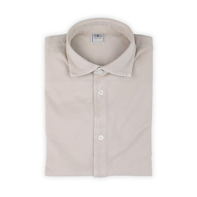 Polo Shirt - Cotton Piqué Frosted Long Sleeves
