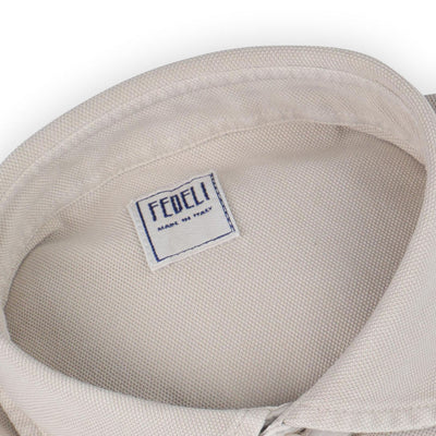 Polo Shirt - Cotton Piqué Frosted Long Sleeves
