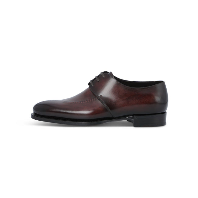 Derbies - Limited Edition Patinated Leather & Double Leather Soles Lace-Ups + Apron