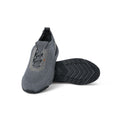 Sneakers - Nubuck, Stretch Knit & Rubber Soles Lace-Ups