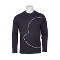 T-Shirt - Cotton Long Sleeves Crew Neck  Logo Outline