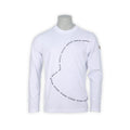 T-Shirt - Cotton Long Sleeves Crew Neck  Logo Outline