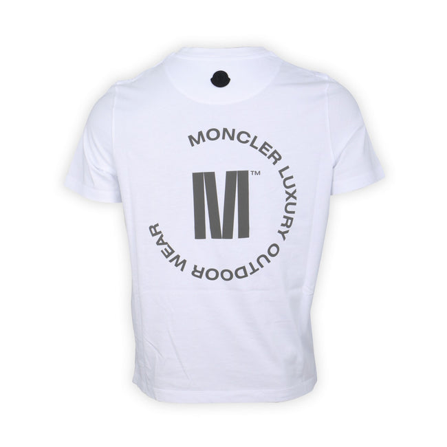 T-Shirt "Moncler Luxury Outdoor Wear" Plain Colour Crew Neck Cotton