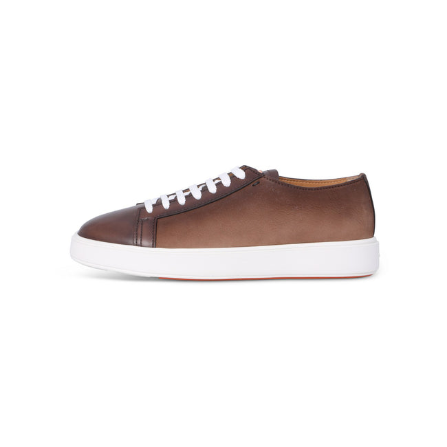 Sneakers - NEW CLEANIC Patinated Leather, Nubuck & Rubber Soles Lace-Ups