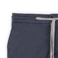 Pants -  CARACCIOLO Drill Cotton, Silk & Cashmere Stretch Elastic Waistband + Zip 