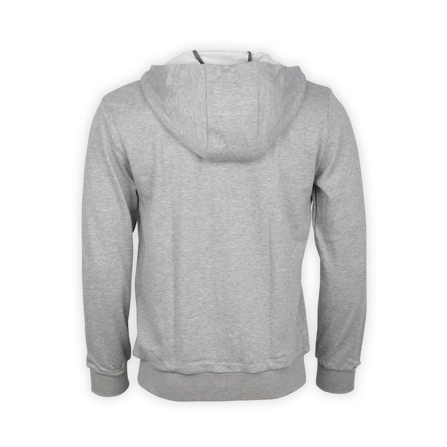 Sweater - MIKE Hoody Cotton & Silk & Polyamide Zipped
