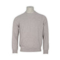 Sweater - Kid Cashmere Herringbone Detail To Crew Neck 