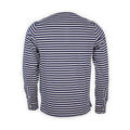 T-Shirt - Striped Jersey Cotton Long Sleeves Single Cuff