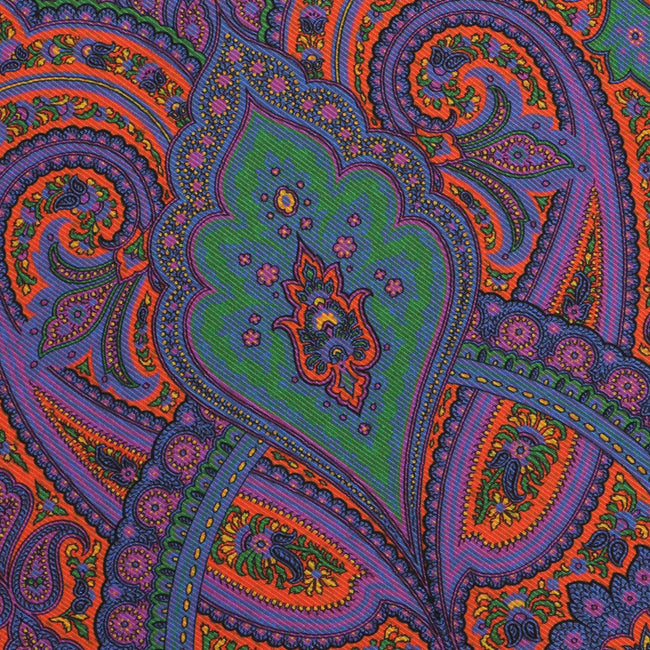 Pocket Square - Double-Face Squares & Paisley Printed Silk 