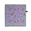 Pocket Square - Double-Face Flowers & Paisley Flower Printed Silk 