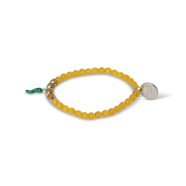 Bracelet Ladybird 9 K Grey Gold And Bicolour Diamonds On Coloured Cord