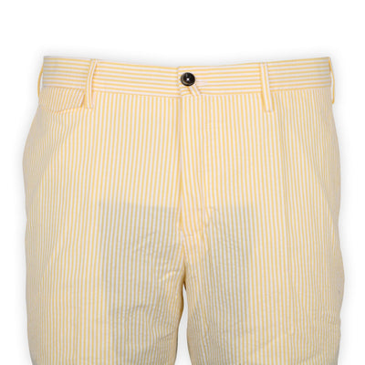 Bermuda Shorts - Striped Seersucker Cotton 