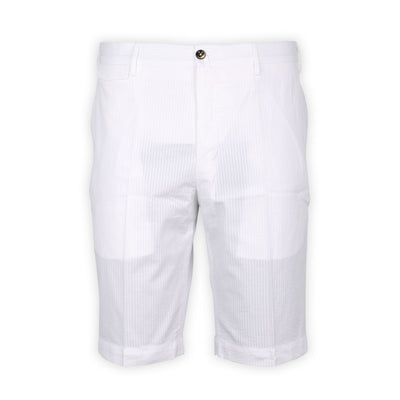 Bermuda Shorts - Striped Seersucker Cotton 