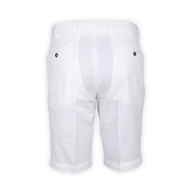 Bermuda Shorts - Striped Seersucker Cotton 