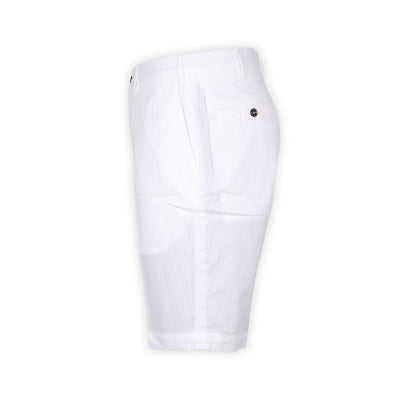Bermuda Shorts - Striped Seersucker Cotton 