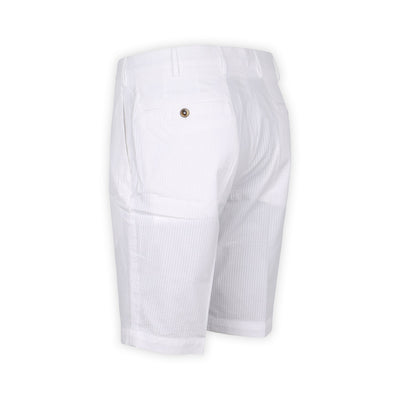 Bermuda Shorts - Striped Seersucker Cotton 