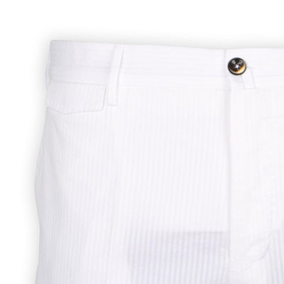 Bermuda Shorts - Striped Seersucker Cotton 
