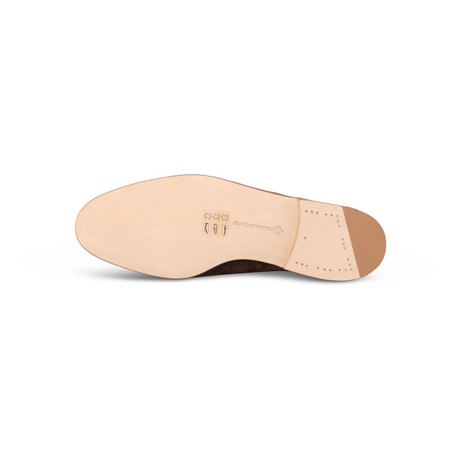 Loafers - PADSTOW Baby Calf Suede & Leather Soles + Apron  
