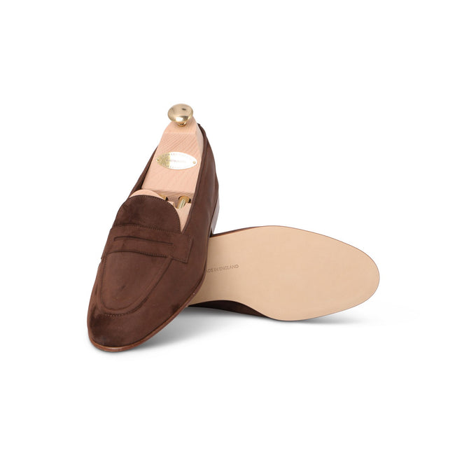 Loafers - PADSTOW Baby Calf Suede & Leather Soles + Apron  