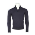 Quarter-Zip Sweater - Kid Wool Stand Up Collar
