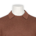 Sweater - Cotton Crew Neck + Shirt Collar 