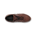 Sneakers - H383 Leather With Perforated Inserts &  Rubber Soles Lace-Ups