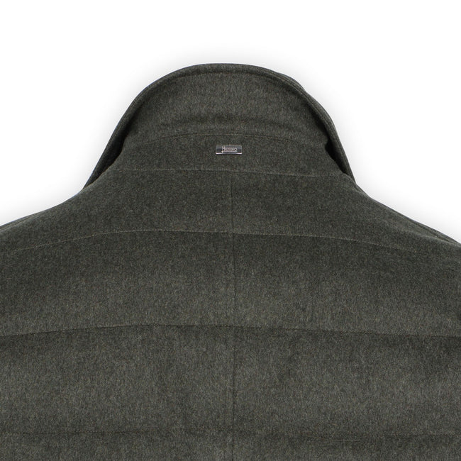 Double Jacket - Cashmere Detachable Bib + Buttoned
