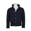 Cardigan - Wool & Polyamide Lining Buttoned + Mock Neck 