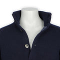 Cardigan - Wool & Polyamide Lining Buttoned + Mock Neck 