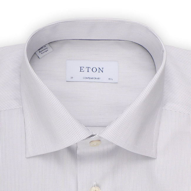 Shirt- Thin Striped Cotton Single Cuff Regular Fit