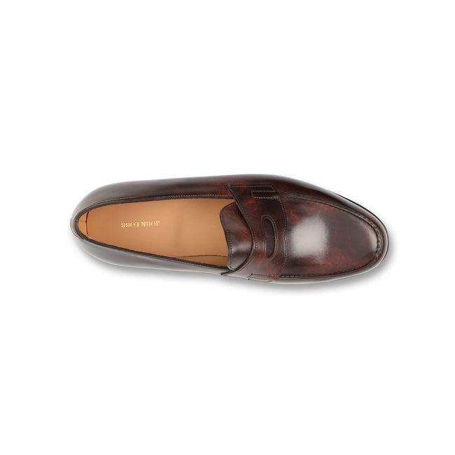 Loafers - LOPEZ Museum Calf Leather & Single Leather Soles + Apron -10012240
