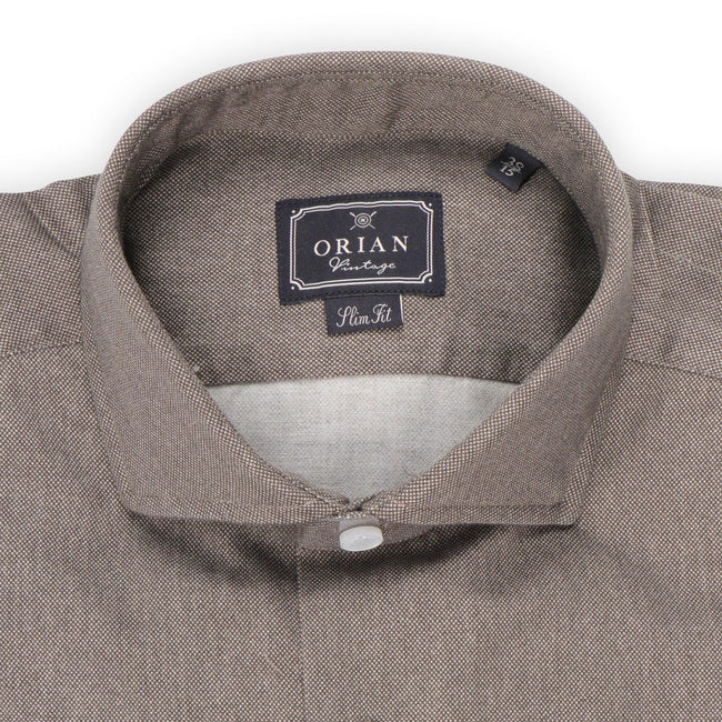 Shirt - Brushed Oxford Cotton Single Cuff