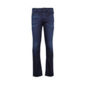 Jeans - BARD Jersey Cotton, Wool & Polyester Stretch Navy & Blue Patch 