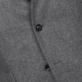 Blazer - Herringbone Flannel Wool Unfinished Sleeves