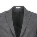 Blazer - Herringbone Flannel Wool Unfinished Sleeves