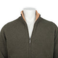 Cardigan - Wool & Polyamide Synthetic Fur-Lined Mock Neck Zipped  