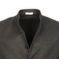 Jacket - Virgin Wool Mao Collar Buttoned 