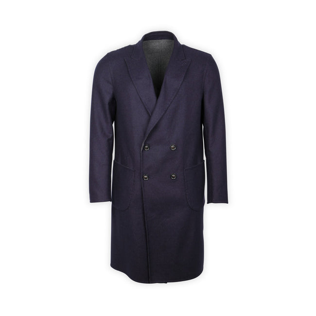 Double-Breasted Coat - Wool, Silk & Cashmere Reversible