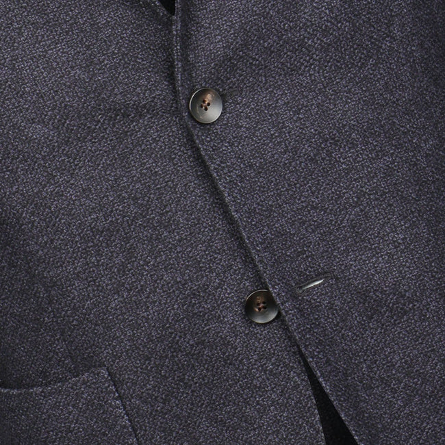 Blazer - Hopsack Cashmere & Silk Unfinished Sleeves