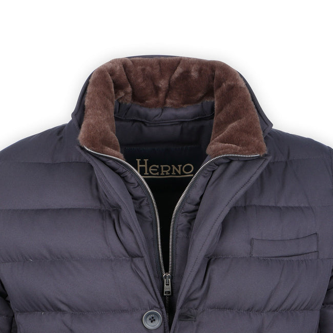 Double Jacket - Polartech, Polyester Buttoned, Zipped + Faux Fur Collar