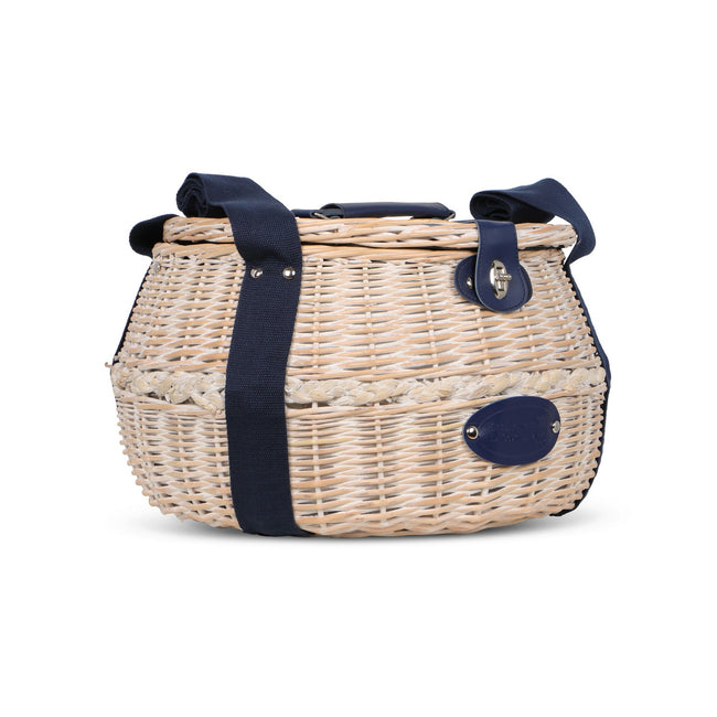 Picnic Basket - DEAUVILLE Denim & Wicker For 2 Persons