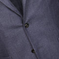 Blazer - Hopsack Wool & Polyester Unfinished Sleeves