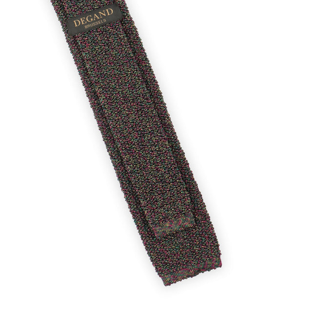 Tie - Tricolor Knitted Silk Square Cut