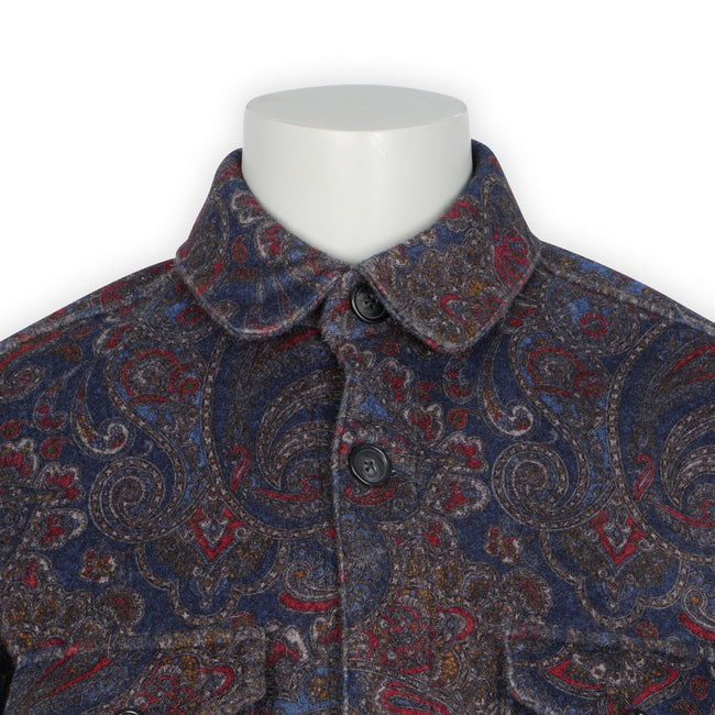 Overshirt - Paisley Print Viscose Buttoned 