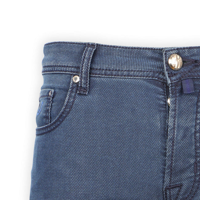 Jeans - BARD Honeycomb Pattern Lyocell, Polyester & Cotton Stretch Venice's Gondolas Patch 
