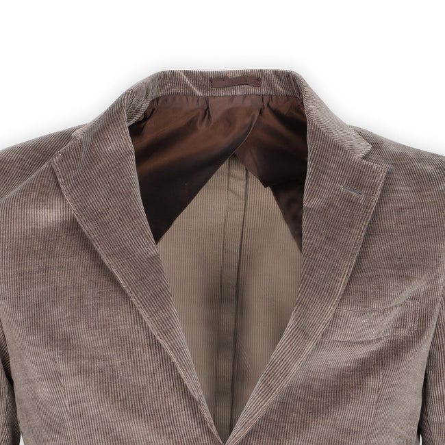 Jacket - Thin Rib Velvet Cotton & Cashmere Finished Sleeves