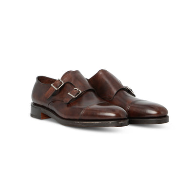 Double Monks - WILLIAM Museum Calf Leather & Double Leather Soles-10013622