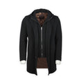Peacoat - Wool & Polyester Faux Fur-Lined + Hoody