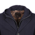 Peacoat - Wool & Polyester Faux Fur-Lined + Hoody